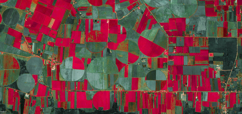 Illustration for article titled These Stunning Geometric Patterns Were Created From Google Earth Images
